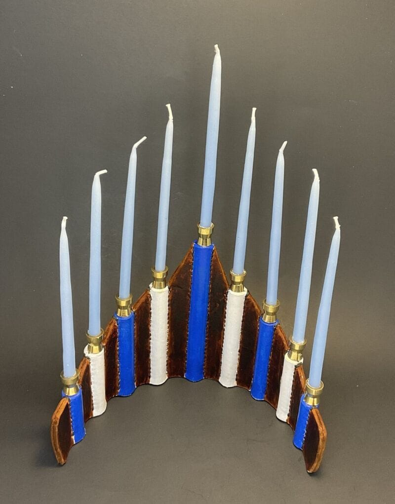 Leather Menorah