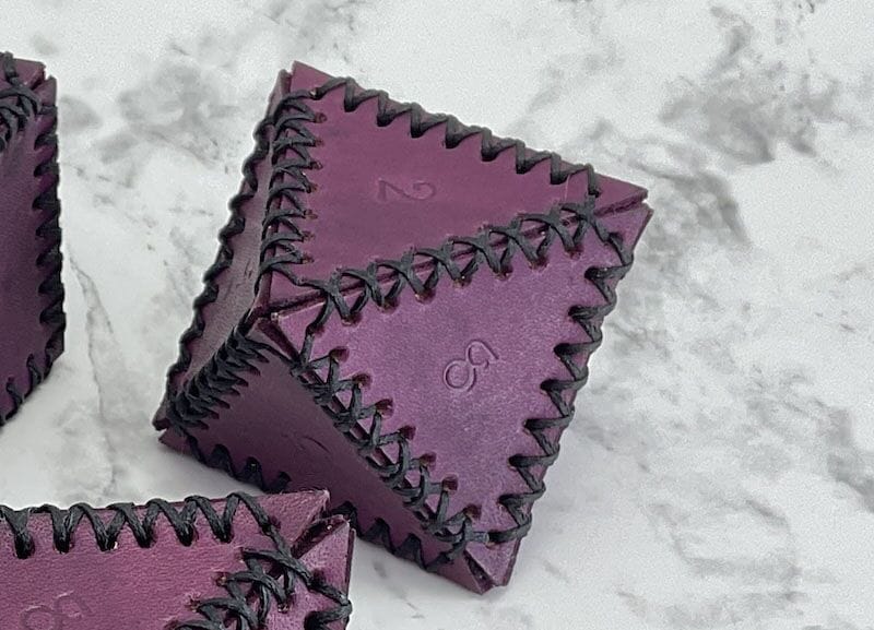 d8 leather in purple